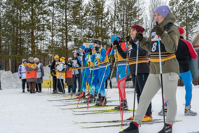 Соревнования по лыжным гонкам среди структурных подразделений АО «Самотлорнефтегаз»